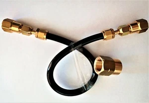 1 m gas bottles european shell to UK POL GAS REGULATOR BOTTLE LH 21.8mm FITTINGS - Picture 1 of 7