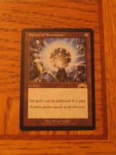 1x Sphere of Resistance, LP, Exodus, Legacy Vintage Rare Artifact Tax Spells