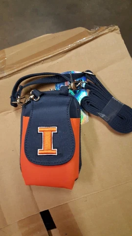 Illinois Fighting Illini Purse Plus Touch Phone  ID Wallet Charm 14 Gift Compact Cover