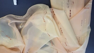 Gardinenstoff REST 150cm x 300cm Stores Gardinen Polyester Komplettstück RG-090 - Bild 1 von 4