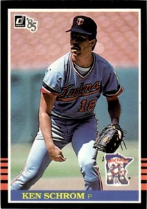 1985 Donruss Ken Schrom Minnesota Twins #486 - Picture 1 of 2