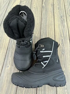 Falls Creek Jungen Winterstiefel schwarz Größe 11 isoliert & robustes Design bei Kälte - Bild 1 von 6
