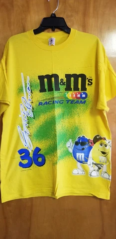 Vintage 1998 Ernie Irvan M&Ms NASCAR Racing Shirt Large Pontiac Grand Prix Cover