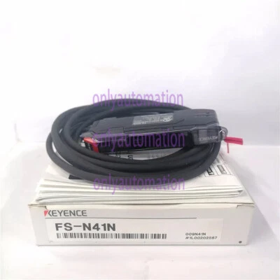 NEW ORIGINAL KEYENCE FS-N41N FIBEROPTIC SENSOR FSN41N EXPEDITED SHIPPING~ - Image 1 of 2
