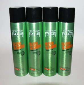 LOT (4) GARNIER FRUCTIS STYLE SLEEK & SHINE HAIRSPRAY EXTRA STRONG HOLD #4 8.25 - Picture 1 of 1