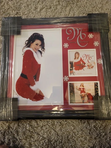 Mariah Carey All I Want For Christmas Signed Autograph custom Framed Display 2 Cover