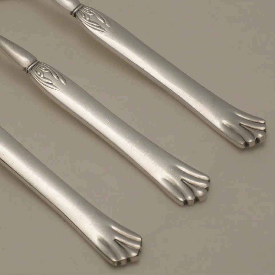 Tenedores y cucharas de cubiertos de servicio Sheffield Silver MAPPIN & WEBB diseño LOMBARD Foto 1 de 1