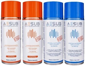 4x AESUB - 2x Blue + 2x Orange - Scanning Spray - vanishing - pigment free - Bild 1 von 5