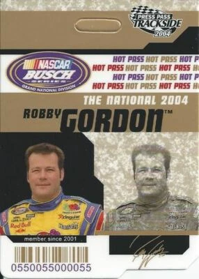 Robby Gordon Collectible Card - 2004 PRESS PASS Trackside 26/27 - Image 1 of 2
