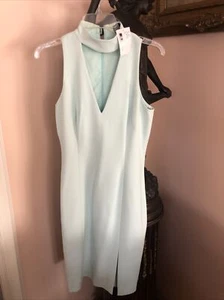 Blue Intermix Body Con Sheath Dress Size medium - Picture 1 of 11