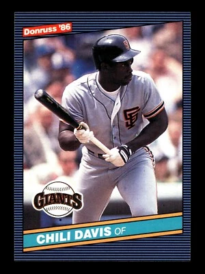 1986 Donruss #65 Chili Davis San Francisco Giants - Image 1 of 2