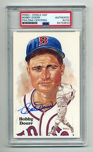 BOBBY DOERR AUTOGRAPHED PEREZ STEELE POST CARD PSA/DNA Encapsulated - NICE - Picture 1 of 1