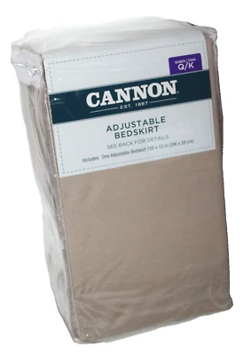 Falda de cama universal ajustable Cannon falda de cama reina/rey - caqui Foto 1 de 4
