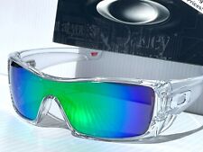 NEW Oakley BATWOLF Shiny Clear POLARIZED Spectra Jade Mirror Lens Sunglass 9101