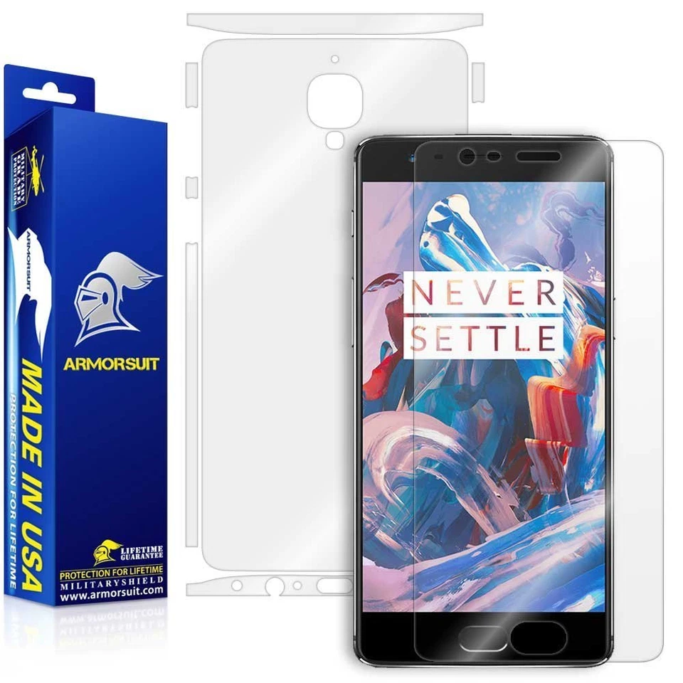 ArmorSuit MilitaryShield OnePlus 3 Clear Film Screen Protector + Full Body Skin - Image 1 of 4
