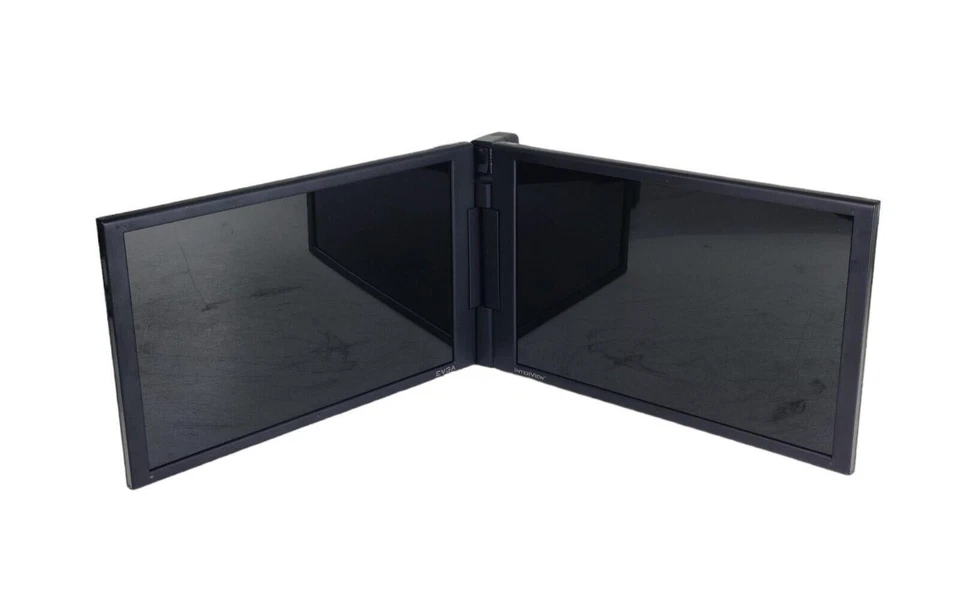 EVGA Interview 1700 17 inch Dual Monitor System No Monitor Stand No Charger - Image 1 of 4