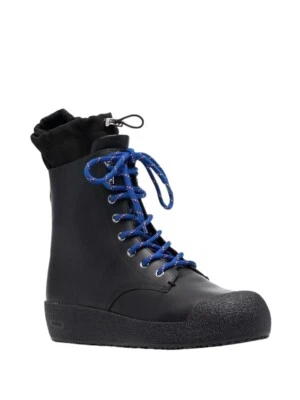 Bota de cuero para mujer Bally Candace 6228426 negra forrada en piel de oveja precio de venta sugerido por el fabricante $760 Foto 1 de 4