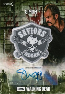 The Walking Dead Season 8, Steven Ogg 'Simon' Autograph/Patch Card #09/25