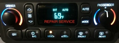 DELUXE REPAIR SERVICE LED UPGRADE 97-04 C5 Corvette Climate Control CJ2 NEW LENS - Image 1 of 4