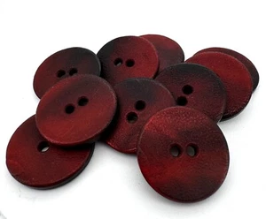 Deep Red Italian Shimmer buttons 10, 20, 50 or 100 pieces 23mm - great prices - Picture 1 of 11