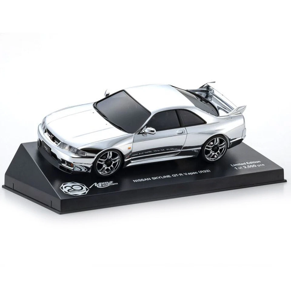 Kyosho Nissan Skyline GT-R V-Spec Chrome Silver MZP438CS JAPAN