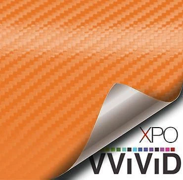 VVivid Xpo Matte Orange Dry Carbon Architectural Vinyl Wrap Film | V168 - Image 1 of 4