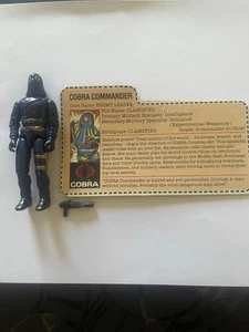 GI Joe Cobra Commander Hooded Figure 1983 Complete Set - Picture 1 of 3