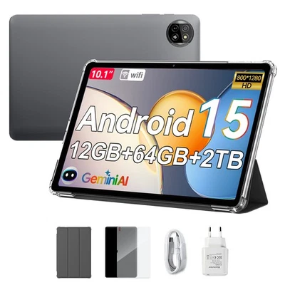 Blackview Tab 20 WiFi Android 15 Tablet 10.1 Inch 12GB+64GB+2TB WiDevine L1 Grey - Image 1 of 4