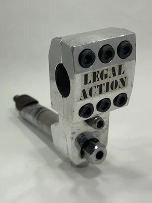 Legal Action Freestyle Stem LA 转子颈部 6 螺栓 80 年代老式 BMX SBS Potts OG — 第 1/4 张图片