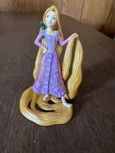 Disney Princess Rapunzel & Pascal Tangled 3.5” PVC Glitter Figure Cake Topper - Picture 1 of 9