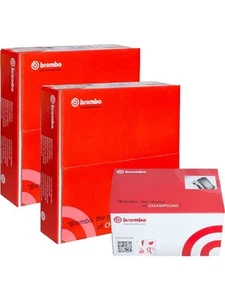 Brembo Front & Rear Disc Brake Rotors fits Audi A3 2.0 8PA Sportback TDI 16V - Picture 1 of 12