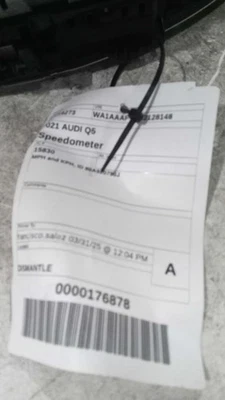 Speedometer MPH And KPH ID 80A920790J Fits 21 AUDI Q5 420380 - Image 1 of 4