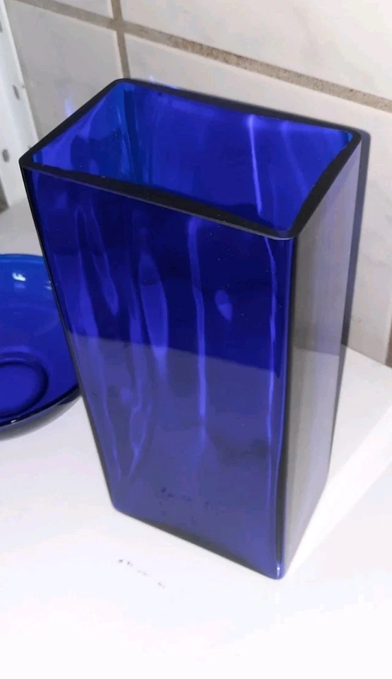 Kobalt blau Vase - Bild 1 von 4