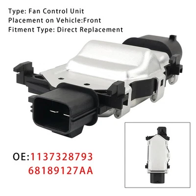 Radiator Fan Control Module For Dodge Dart 2013-2016 1137328793 68189127AA A6 - Image 1 of 4