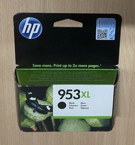 Czarny wkład atramentowy HP 953XL Wysoka wydajność Office Jet Pro 7700 8200 8700 Nowy ZAPIECZĘTOWANY - Zdjęcie 1 z 3