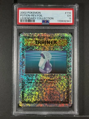 Potion Reverse Foil #110 2002 Pokemon Legendary Collection PSA 5 250001 - Image 1 of 2