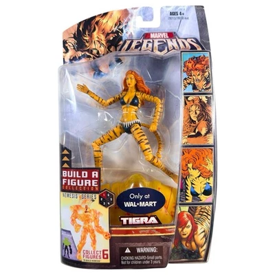 Figura de acción Marvel Legends Tigra Némesis BAF Wave Hasbro Walmart sellada Foto 1 de 2