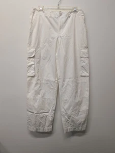 Lauren Ralph Lauren Women Cargo Pants Sz 10 Casual Vanilla Girl Utility Hiking - Picture 1 of 10