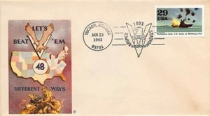 Cubierta postal: Segunda Guerra Mundial Let's Beat 'Em 48 maneras diferentes, Tucson Airpex 23-01-1993 - Imagen 1 de 2