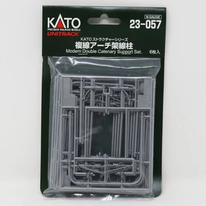 Kato Unitrack 23-057 Catenary Poles Modern Double Track Set N Scale Model Trains - Picture 1 of 3