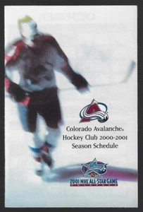 ¡Calendario de hockey Colorado Avalanche 2000-01 de la NHL!¡!! Todos los deportes - Imagen 1 de 2