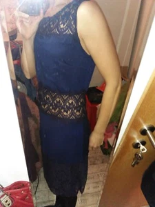 Kleid Blau Romantik Tolle Details 36 34-36 sexy Partydress - Bild 1 von 10