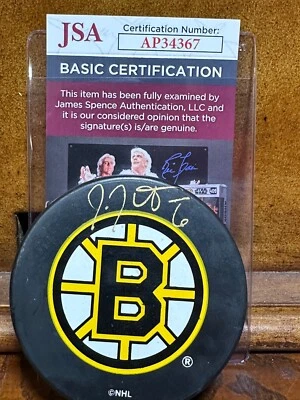 JOE THORNTON BOSTON BRUINS DISCO OFICIAL FIRMADO JSA AUTENTICADO Foto 1 de 2