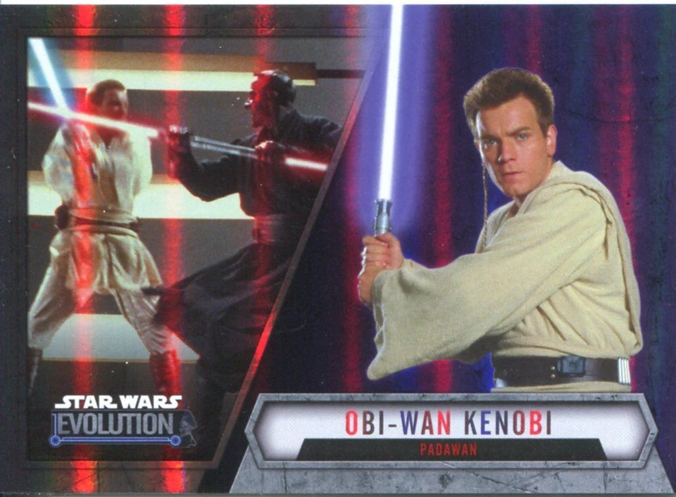 Star Wars Evolution 2016 Purple Parallel Card #18 Obi-Wan Kenobi - Padawan - Image 1 of 1