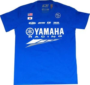 Yamaha Factory T Shirt Blue Lg - Picture 1 of 1