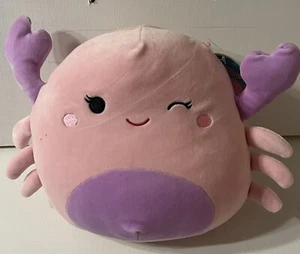 Squishmallows Cosmina The Pink Crab 8" Plush Kellytoy Original NWT - Picture 1 of 3