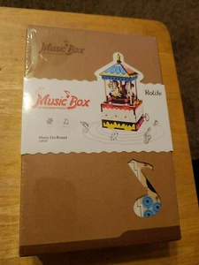 Music Box Merry-Go-Round 3D puzzle by Robotime, new unopened - Picture 1 of 3