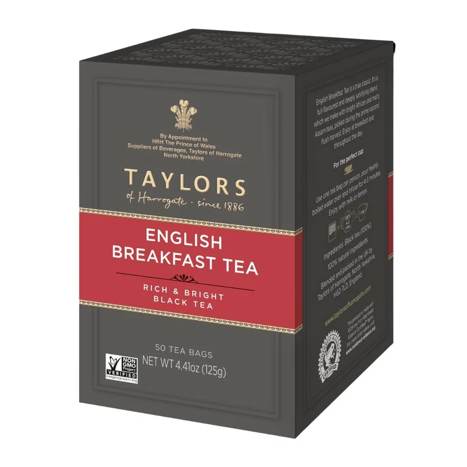 Taylors of Harrogate English Breakfast Tea 50 Count