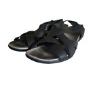 Merrell Basson J46246 Black Leather Ankle Strap Sandals Women&#39;s Size 10