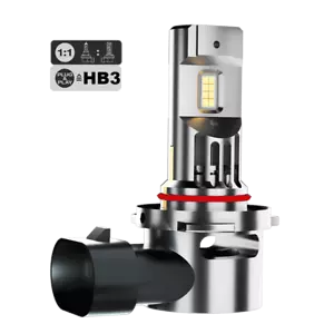 LAMPADA MOTO LED HB3 9005 12/24V 1:1 EASYPro PLUG & PLAY CANBUS FUZION - Picture 1 of 11